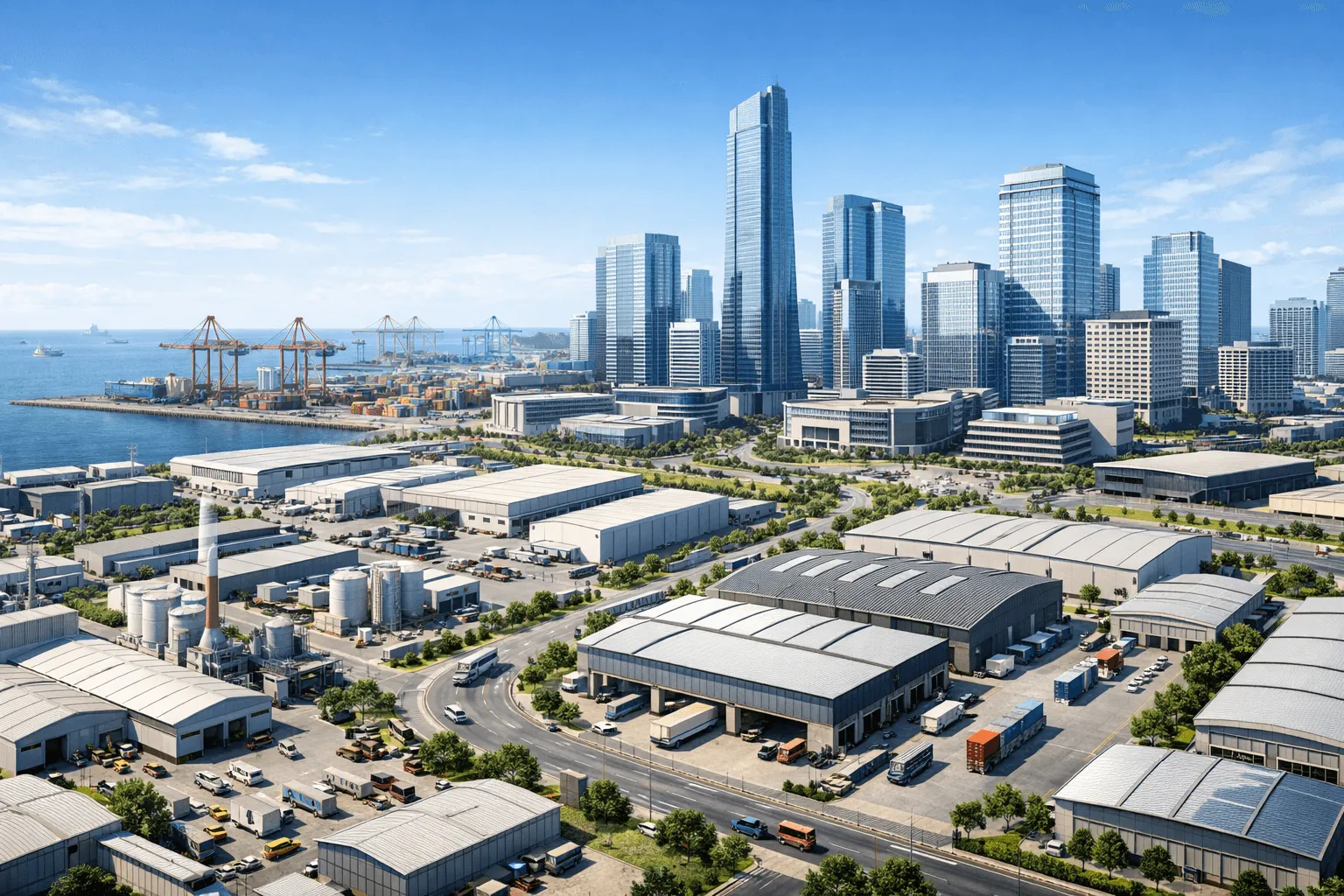 Prospek bisnis di Jakarta Utara tahun 2025 dengan kawasan industri dan gedung perkantoran modern