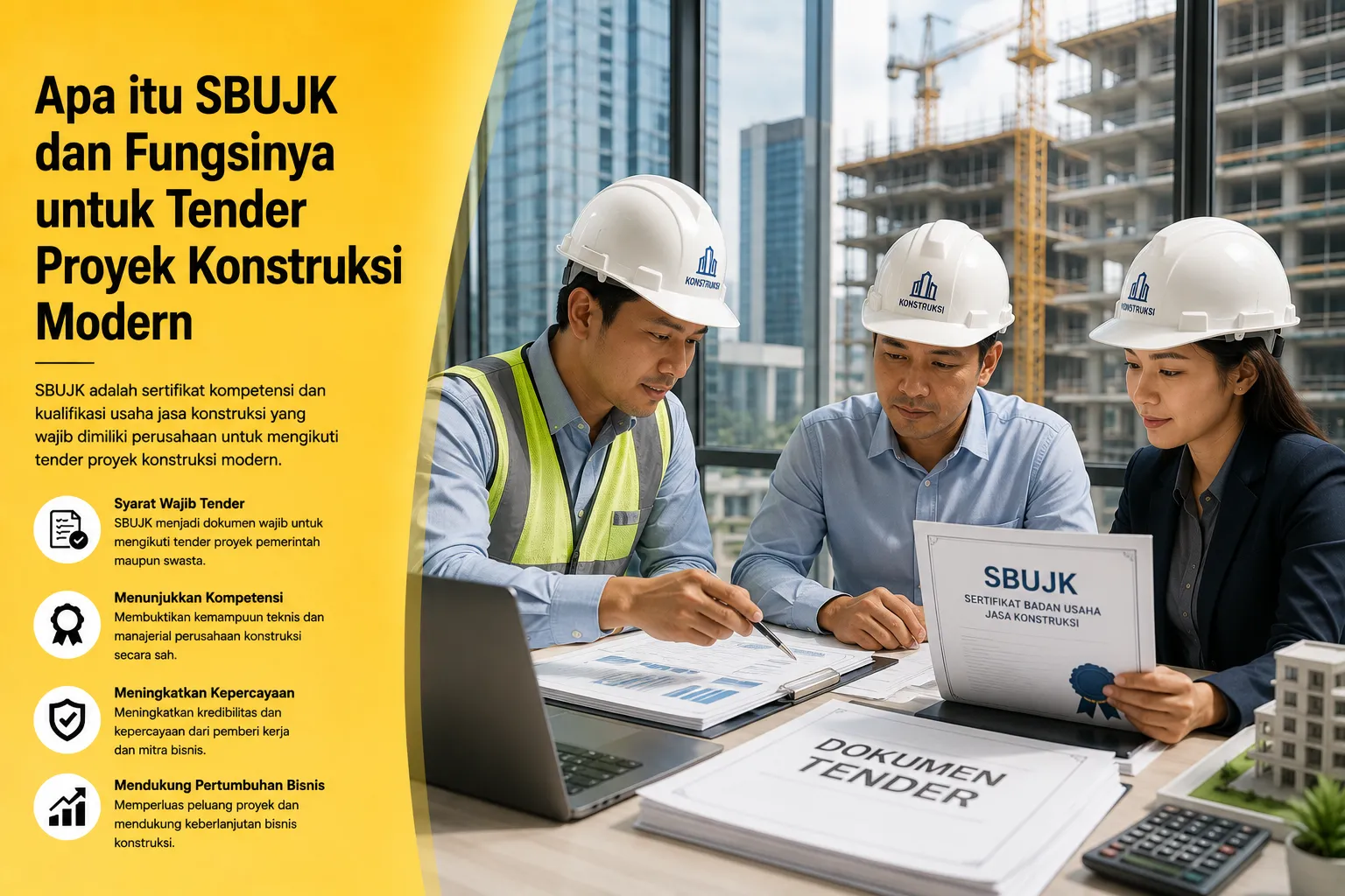 Apa itu SBUJK dan fungsinya untuk tender proyek konstruksi