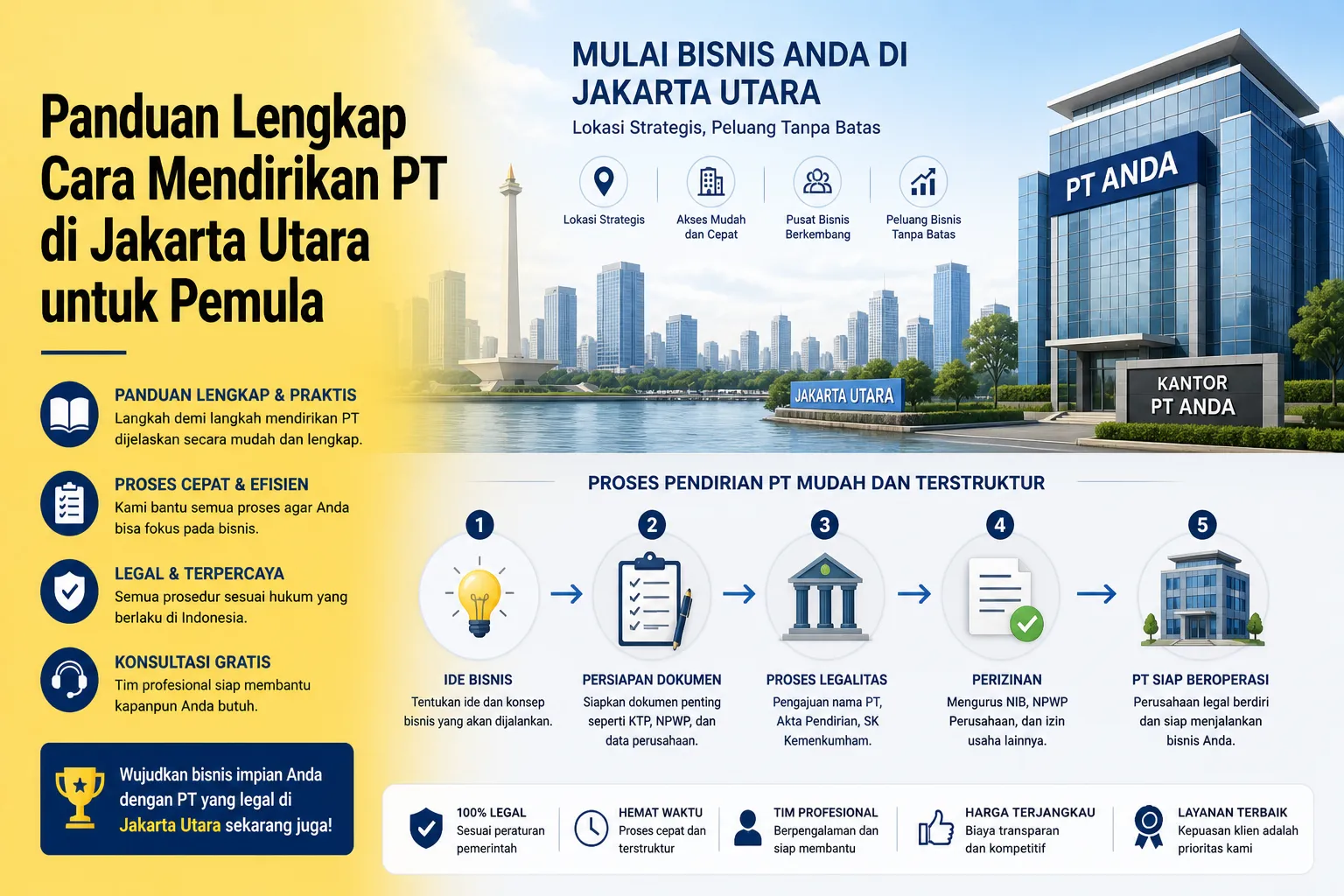 panduan lengkap cara mendirikan PT di Jakarta Utara untuk pemula