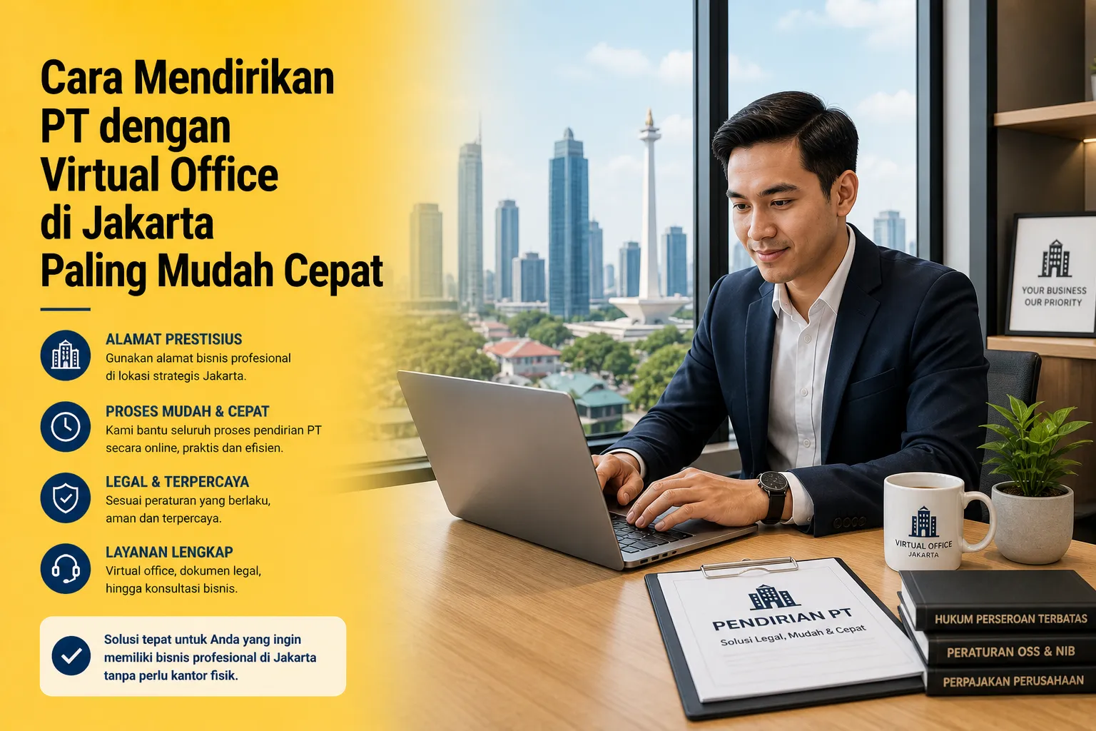 cara mendirikan PT dengan virtual office di Jakarta