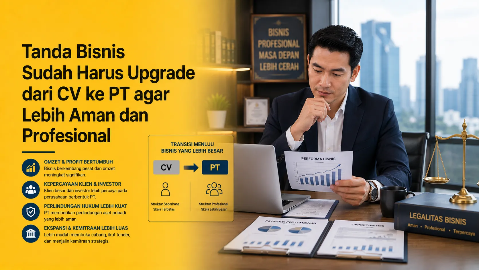 Tanda Bisnis Sudah Harus Upgrade dari CV ke PT untuk bisnis yang berkembang